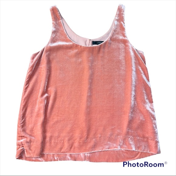 JCrew Velvet sleeveless tank top - Picture 4 of 5